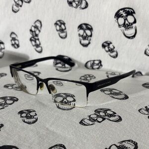 Armani Exchange AX1014 Black Half Rim Glasses